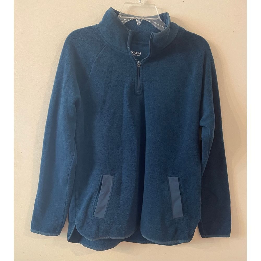 Tek Gear Essential Gear Fleece Pullover Top Teal Blue‎ Size Large